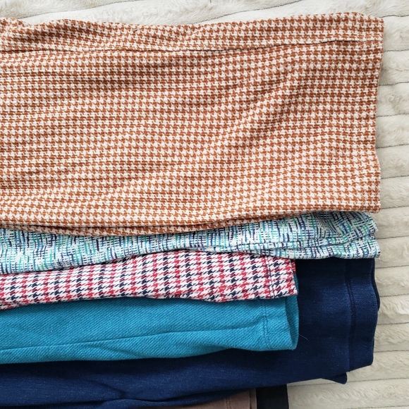 11 Pk Lands End Assorted Multi Color Pack Pants Collection Large - Picture 3 of 6